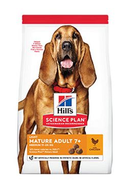 Hill's Can.Dry SP Mature Adult7+ Light Med.Chicken14kg Hill's Can.Dry SP Mature Adult7+ Light Med.Chicken14kg
