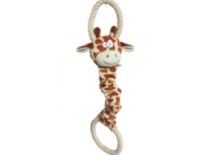 Žirafa s kruhy - přetahovadlo 45cm (84/1)