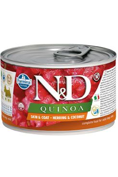 N&D DOG QUINOA Adult Herring & Coconut Mini 140g N&D DOG QUINOA Adult Herring & Coconut Mini 140g