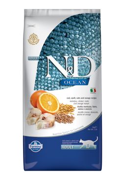 N&D OCEAN CAT LG Adult Codfish & Orange 5kg N&D OCEAN CAT LG Adult Codfish & Orange 5kg