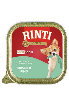 Rinti Dog Gold Mini vanička jelen+hovězí 100g Rinti Dog Gold Mini vanička jelen+hovězí 100g