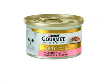 Gourmet Konz.Gourmet Gold kure+losos 85g