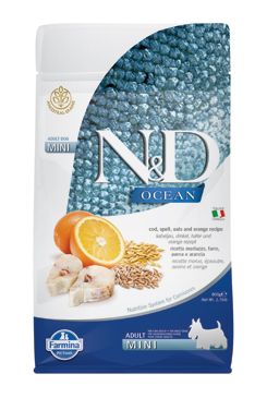 N&D OCEAN DOG LG Adult Mini Codfish & Orange 800g N&D OCEAN DOG LG Adult Mini Codfish & Orange 800g