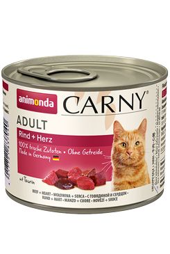 Animonda konz. kočka Adult hovězí srdce 200g Animonda konz. kočka Adult hovězí srdce 200g