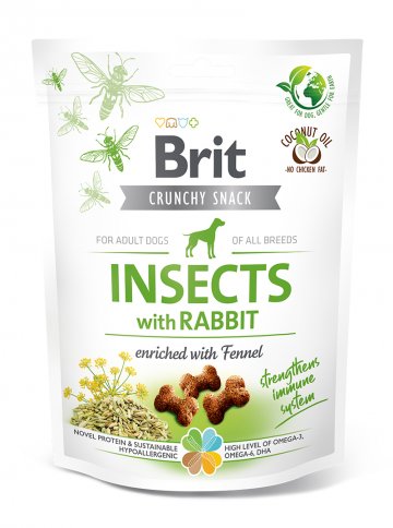 Brit Care Dog Crunchy Cracker Insects with Rabbit…