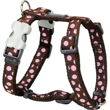 Postroj RD 25 mm x 71-113 cm - Pink Spots on Brown Postroj RD 25 mm x 71-113 cm - Pink Spots on Brown