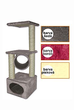 Škrábadlo Traviata šedé 35x35x109 cm Škrábadlo Traviata šedé 35x35x109 cm