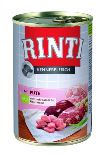 Finnern Rinti konzerva pro psy krůta 12x400g Finnern Rinti konzerva pro psy krůta 12x400g