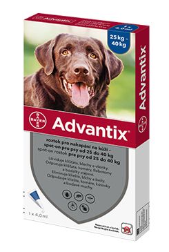 Advantix Spot On 1x4ml pro psy nad 25-40kg (1…