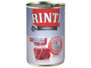 Finnern Rinti Sensible konzerva pro psy hovězí 12x400g Finnern Rinti Sensible konzerva pro psy hovězí 12x400g