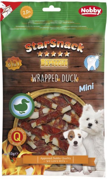 Nobby StarSnack Wrapped Duck MINI pamlsky pro psy 113g