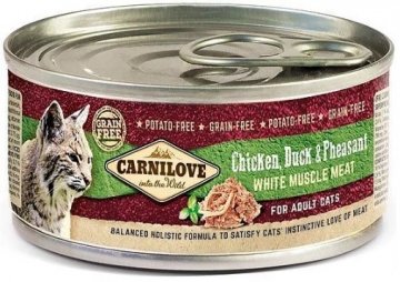 Carnilove WMM Chicken, Duck & Pheasant for Adult Cats 24x100g