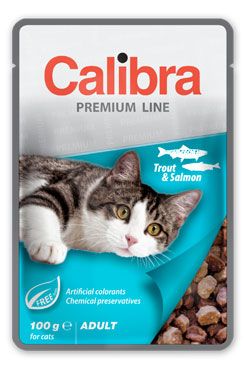 Calibra Cat kapsa Premium Adult Trout & Salmon 6x100g Calibra Cat kapsa Premium Adult Trout & Salmon 6x100g