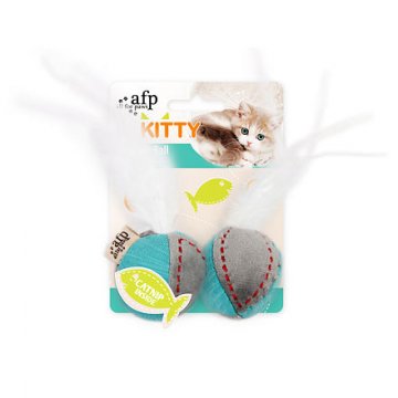 Látkový míček AFP Kitty s peříčky– se šantou