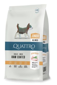 QUATTRO Dog Dry Premium All Breed Junior Drůbež 1,5kg QUATTRO Dog Dry Premium All Breed Junior Drůbež 1,5kg