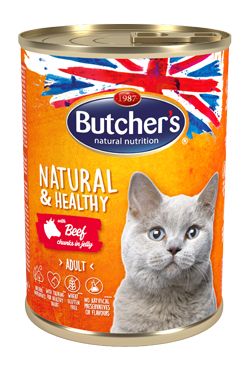 Butcher's Cat Natur.&Healthy s hovězím masem 400g Butcher's Cat Natur.&Healthy s hovězím masem 400g