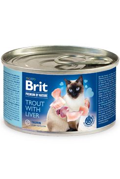 Brit Premium Cat by Nature konz Trout&Liver 200g