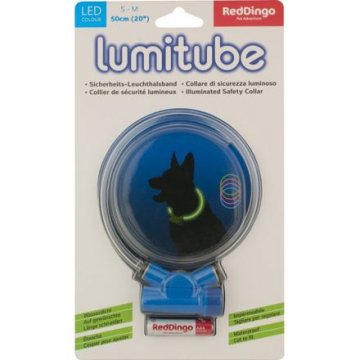 Obojek Lumitube S-M - 15 - 50 cm - modrý Obojek Lumitube S-M - 15 - 50 cm - modrý