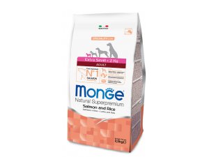 MONGE Dog EXTRA MINI Adult, losos, rýže, 2,5kg