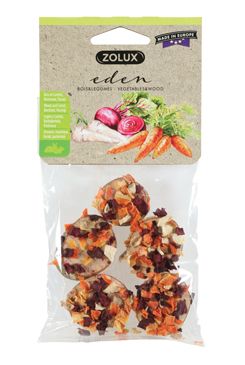 Pochoutka EDEN WOOD SLICE mix pro hlodavce 30g Zolux Pochoutka EDEN WOOD SLICE mix pro hlodavce 30g Zolux