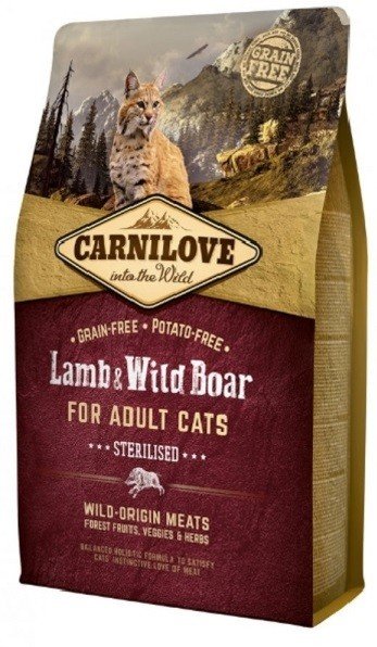 Carnilove CAT Lamb & Wild Boar for Adult Cats - Sterilised 2kg