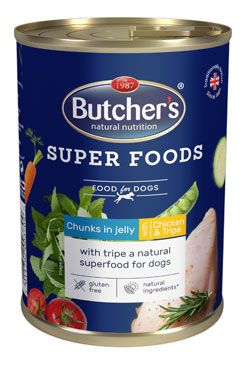 Butcher's Dog Superfood dršťky a kuřecí konz. 400g Butcher's Dog Superfood dršťky a kuřecí konz. 400g
