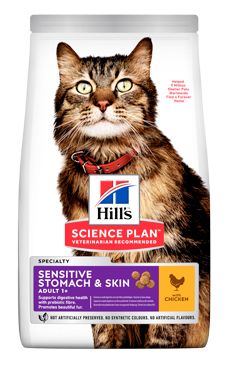 Hill's Fel. Dry SP Adult Sen.Stomach&Skin Chicken1,5kg Hill's Fel. Dry SP Adult Sen.Stomach&Skin Chicken1,5kg