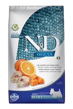 N&D OCEAN DOG Adult Mini Codfish&Pumpkin&Orange 2,5kg N&D OCEAN DOG Adult Mini Codfish&Pumpkin&Orange 2,5kg