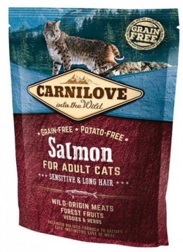 Carnilove CAT Salmon for Adult Cats - Sensitive & Long Hair 400g