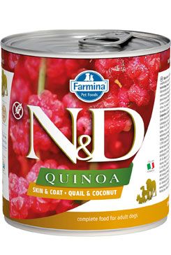 N&D DOG QUINOA Adult Quail & Coconut 285g N&D DOG QUINOA Adult Quail & Coconut 285g