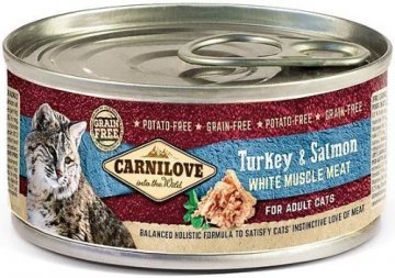 Carnilove WMM Turkey & Salmon for Adult Cats 24x100g