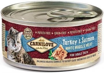 Carnilove WMM Turkey & Salmon for Adult Cats 24x100g Carnilove WMM Turkey & Salmon for Adult Cats 24x100g