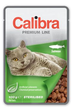 Calibra Cat kapsa Premium Sterilised Salmon 6x100g