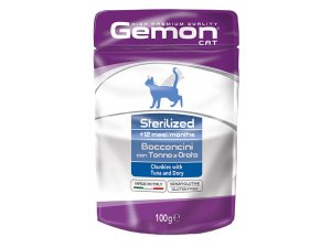 GEMON Cat HP Sterilized kapsička /tuňák a cejn 100g/24bal GEMON Cat HP Sterilized kapsička /tuňák a cejn 100g/24bal