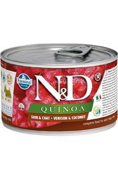 N&D DOG QUINOA Adult Venison & Coconut Mini 140g N&D DOG QUINOA Adult Venison & Coconut Mini 140g