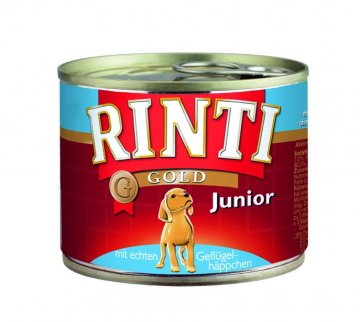 Finnern Rinti Gold Junior konzerva pro psy kuře 12x185g Finnern Rinti Gold Junior konzerva pro psy kuře 12x185g