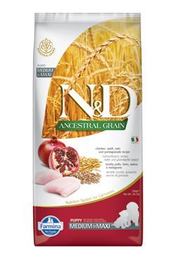 N&D LG DOG Puppy M/L Chicken & Pomegranate 2,5kg