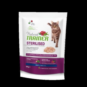 TRAINER Natural Cat Sterilised drůbeží maso 300g