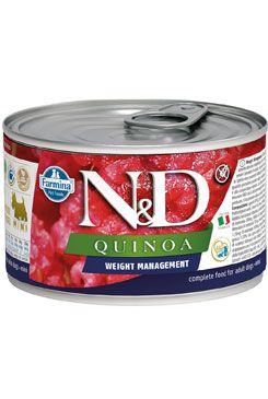 N&D DOG QUINOA Ad. Weight Mnmg Lamb&Brocolli Mini 140g N&D DOG QUINOA Ad. Weight Mnmg Lamb&Brocolli Mini 140g