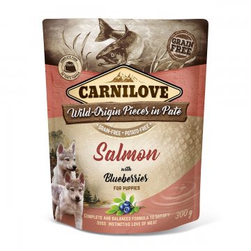 Carnilove Dog Pouch Paté Salmon with Blueberries…