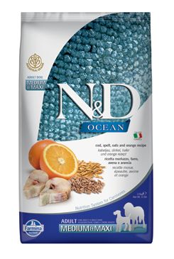 N&D OCEAN DOG LG Adult M/L Codfish & Orange 2,5kg N&D OCEAN DOG LG Adult M/L Codfish & Orange 2,5kg