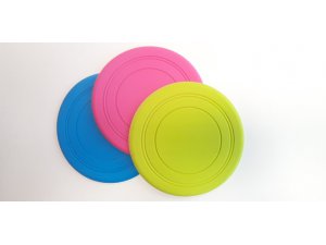 Frisbee modrý - TPR 18x18x18cm