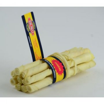 Tyčka z hovězí kůže Cheese 10ks – sýr – 14 cm Tyčka z hovězí kůže Cheese 10ks – sýr – 14 cm