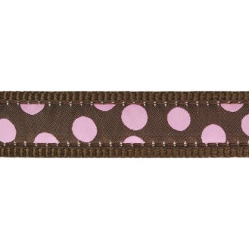 Vodítko RD přep. 12 mm x 2 m - Pink Spots on Brown