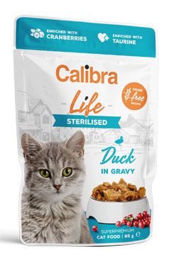 Calibra Cat Life kapsa Sterilised Duck in gravy…