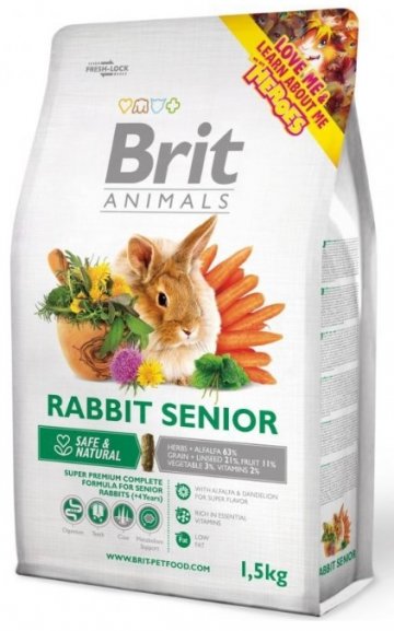Brit Animals RABBIT SENIOR complete 1,5kg