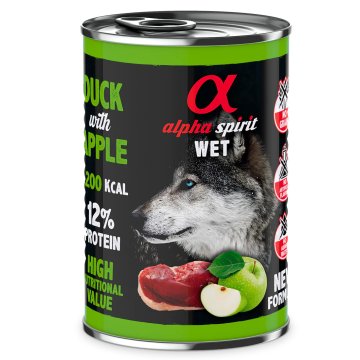 AS WET Food Duck with green apple 400g