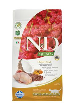 N&D Quinoa CAT Skin & Coat Quail & Coconut 1,5kg N&D Quinoa CAT Skin & Coat Quail & Coconut 1,5kg