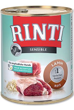 Rinti Dog Sensible konzerva jehně+rýže 800g Rinti Dog Sensible konzerva jehně+rýže 800g
