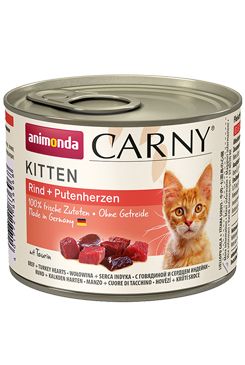 Animonda konz. Kitten hovězí/krůtí srdce 200g